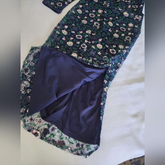 AURA Sequins evening special occasions midi dress - Picture 7 of 10